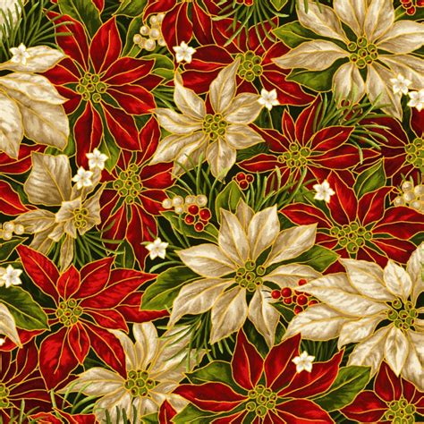 Noel OA 593731 Packed Poinsettia Red / Green / Gold